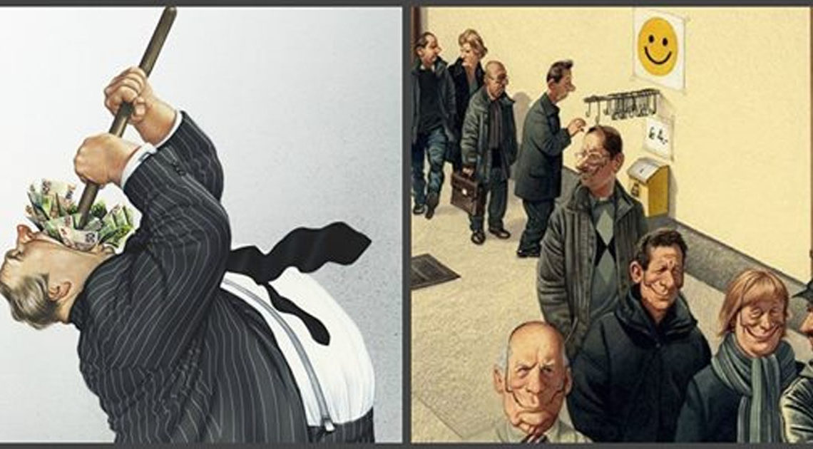 Карикатуры Герхарда Хадерера, в которых каждый узнает современное общество